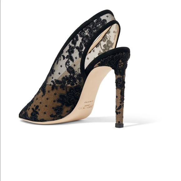Jimmy Choo Shar black lace pump, 37 - Picture 4 of 5